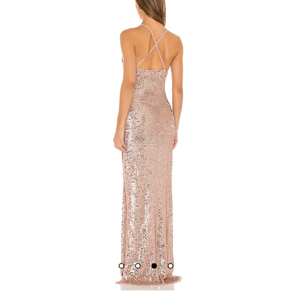 retrofete Marie Dress in Rose Gold XS/S - Picture 3 of 13